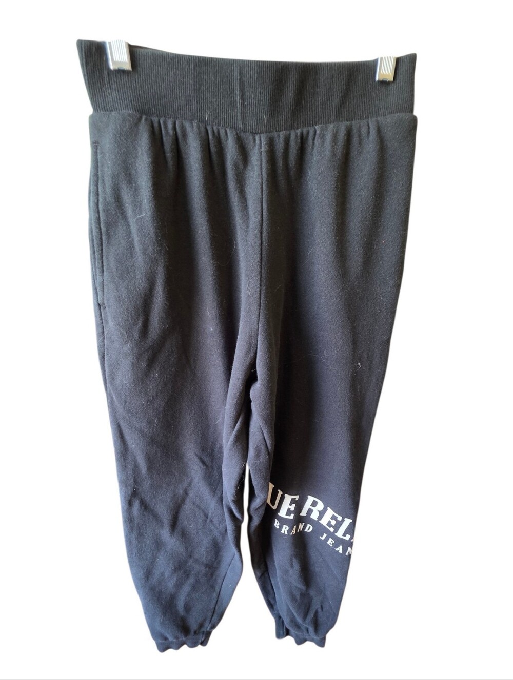 True Religion Black Kids Joggers with Logo Print